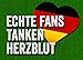 Produktbild Auto Magnet Echte Fans tanken Herzblut von Sticky jam