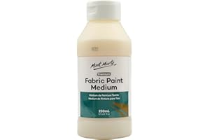 Mont Marte Fabric Paint Medium Premium (8,5 fl.oz.), medium tessile per la pittura su tessuto, facile da usare, impedisce lo sfaldamento, ideale per vestiti, articoli per la casa e altro ancora