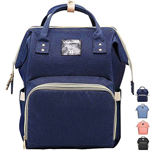 Preisvergleich Produktbild Lmeison Damen Rucksack,Multifunktions Großraum wasserdichte Mamma Beutel Rucksack Laptop Rucksäcke-Navy