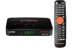 VTNIU V7 Pro Satelita DVB-S/S2/S2X + DVB-T/T2 dekoder z anteną USB/czytnik kart do Astra 19,2°E/EUTELSAT 5°W, 1080p Full HD H.265 HEVC 10bit DVB-T Odbiornik