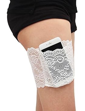 Fletion Damen Sexy Lace Socken Anti-Rutsch Antireibungs Schenkel-Band Tasche Oberschenkel Socken