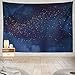 Produktbild Tapisserie Magic Night Dark Blue Sky with Sparkling Stars Gold Glitter Powder Splash Golden Scattered Dust Milky Way Decorative Tapestry,60X80 Inches Wall Hanging Tapestry for Bedroom Living Room