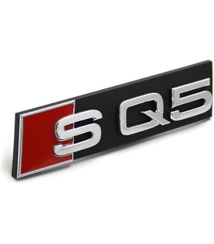 Original Audi Q8 / E-tron Ringe Emblem Schriftzug Logo Heckklappe Polarweiß