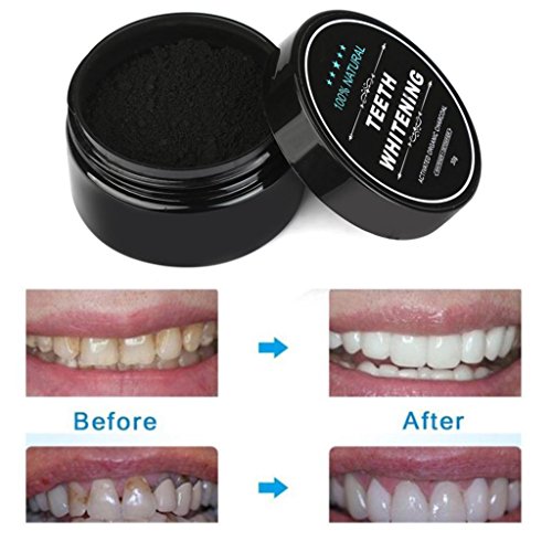 Premium 30g Aktivkohle – Holeider 100% organisches Pulver – Keine chemischen Zusätze – Erfrischt den Atem – Veganes Aktivkohlepulver – Für Bleaching und Zahnaufhellung – Active Carbon Activated Charcoal+Toothbrush - 3
