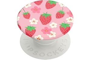 PopSockets PopGrip - Support et Grip pour Smartphone et Tablette avec Un Top Interchangeable - Berry Bloom