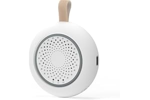 MISIRUN Machine à bruit blanc bebe – Veilleuse Portable avec 24 Sons Apaisants, Lampe à 3 Intensités, Aide au Sommeil Bébé Enfants & Adulte, Minuterie de Sommeil et Mémoire, Voyage, Crèche & Naissance