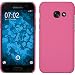 Produktbild PhoneNatic Case für Samsung Galaxy A3 2017 Hülle rosa gummiert Hard-case + 2 Schutzfolien
