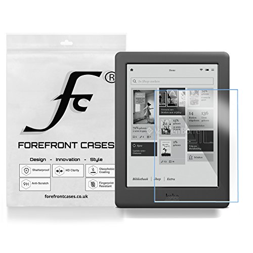 Forefront Cases® [HD KLARHEIT] Gehärtetes Glas Bildschirm Schutz Protektor Folie für Kobo Aura 2nd Edition + Glo HD (Freigegeben 2015) [ULTRA DÜNN nur 0.3mm]