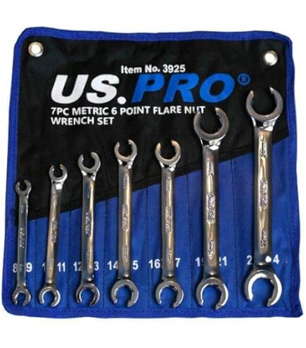 2 Pz Chiave Dado Di Svasatura Set Tendi Tubi Freno Con Estremità Aperte - Foto 6