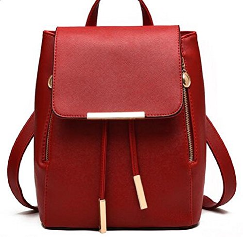 Samanthajane Clothing , Sac à main porté au dos pour femme - rouge -