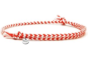 Nato Cuff Pleciona bransoletka bawełniana, ręcznie wykonana we Francji, zawieszka ze stali nierdzewnej 316L, regulowana, męska lub damska biżuteria, Adjustable, Bawełna Stal nierdzewna