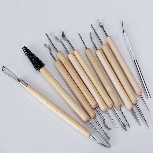 11 pcs Keramik Ton Skulptur Carving Werkzeug setzen - 5