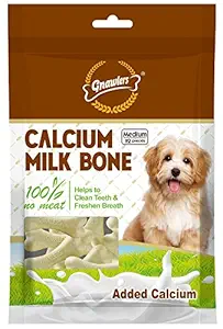 Gnawlers Calcium Milk Bones, Medium 12 pieces, 270g