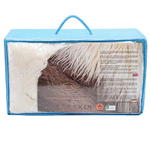 Island Schaffell Lammfell NATURFELL SHEEPSKIN NEU Langes Fell (Mittel 110-120 cm) - 5