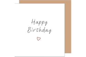 Edition Seidel Premium carte d'anniversaire carrée avec enveloppe Carte de voeux pour homme femme ami père ami petite amie fille fils (GQ423 SW025)
