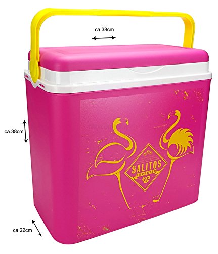 Preisvergleich Produktbild Salitos Eisbox Kühlbox Flaschenkühler Eiskühler Getränkekühler Pink