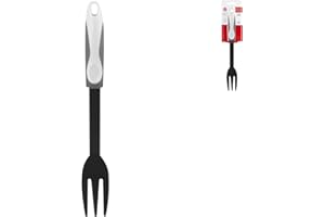 Home Forchettone con Manico Antiscivolo, Nylon, Nero