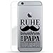 Produktbild TPU Handyhülle für dein Iphone 6 Plus / 6S Plus von finoo Made In Germany Hülle mit Motiv und Optimalen Schutz Silikon Tasche Case Cover Schutzhülle für Dein Iphone 6 Plus / 6S Plus-Ruhe bewahren Papa Rufen Schwarz