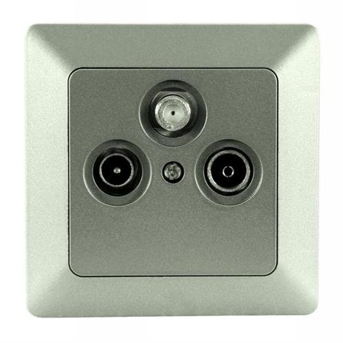 Preisvergleich Produktbild McPower LUNA UP-Antennendose TV 80x80x36mm, inkl. R