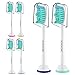 Produktbild 6er Pack Ersatzbürsten für Philips Sonicare DiamondClean Aufsteckbürsten auch Flexcare Platinum ProResults EasyClean HealthyWhite Medium Elektrische Bürstenköpfe mit Abdeckkappe (Mittlere Härte)
