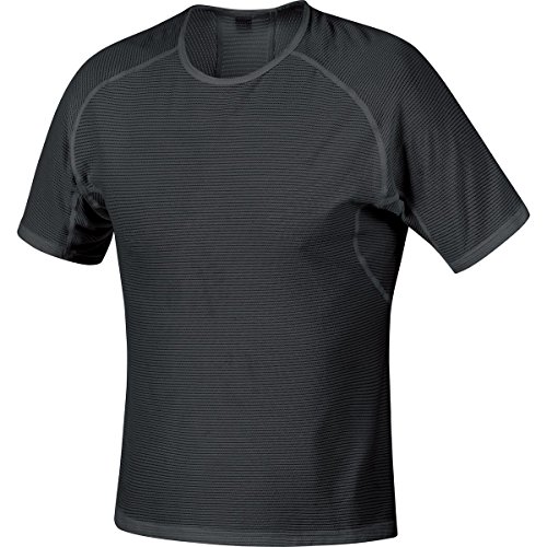 GORE RUNNING WEAR Herren Kurzarm-Unterzieh-Shirt, Stretch, GORE Selected Fabrics, ESSENTIAL BL Shirt, Gre: XL, Schwarz, UESSSH