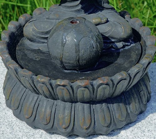 Brunnen Zimmerbrunnen BUDDHA Luftbefeuchter 25 cm - 4