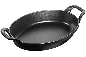 STAUB Sur la Table Minis Pirofila Ovale, Ghisa, Nero, 21 cm