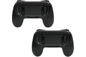 ‎LAMMCOU Lammcou Joycon Griff Halterung Kompatibel mit Nintendo Switch OLED & Switch Joy Con Controller Schutzhülle Zubehör Hand Grip Holder Accessories-Schwarz/weiß