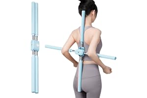 SUPYINI Bâtons De Yoga,2pcs Poteau De Yoga pour Correction De Postures, Bodybuilding Pilates Stick Outil D'étirement Bâtons De Yogas, Équipement De Fitness À Domicile