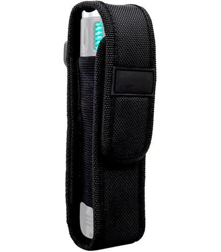 Poche Tactique Étui Pour Lampe Torche Molle, 9,1 X 2 Pochette De Ceinture De Lampe Porte Lampe Tactique