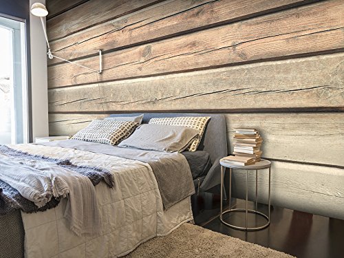 FOTOTAPETE 400×280 cm – VLIES TAPETE PREMIUM – PROFI QUALITÄT – 3 Farben zur Auswahl – Top moderne Wanddeko – Wandbilder XXL – Riesen Wandbild – Top Design Tapete – Neue exklusive Edition mit noch besser Druckauflösung – Deutsches Premium Vlies – Holz f-A-0440-a-b - 2
