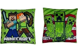 arlis Coussin Minecraft 38 cm Impression Recto Verso (Coussin Minecraft)