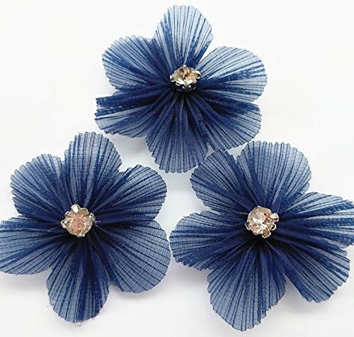 Zhanyue Embellishment 20pcs Multi Colors U-pick Organza Flowers Ribbon Bows Appliques Craft Supply Wedding Decoration