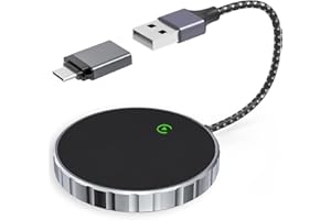 SPERRIC Carplay Wireless Adapter for iPhone, Wireless CarPlay Dongle Adapter with USB and USB C, Convert Factory Wired CarPlay to Wireless CarPlay, Plug and Play, Compatible with 98% of Cars Since 2015