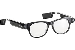 simvalley MOBILE Camera Glasses: Smart Glasses SG-101.bt with Bluetooth and 720p HD (Glasses Camera, Glasses with Camera Bluetooth, Spy Microphone)
