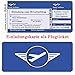 Produktbild Einladungskarten Geburtstag - Motiv: Flugticket (+ Ihren Daten und Texten) Geburtstagseinladungen 20 30 40 50 60 70 Einladung