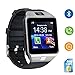 Produktbild Schwarz Bluetooth Smart watch Handy mit Schlaftracker, Schrittzähler, Information Synchronisierung für Android Smartphone, Unterstützen SIMF-Karte / TF-Karte MSVII® SW80006