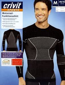 Crivit - Maglia Tecnica Intima da Uomo, Taglia 48/50 : Sport e tempo libero