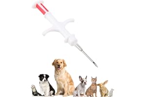 FILFEEL 134.2K / 125K FDX-B Transponder in vetro RFID con microchip per animali con siringa per gatti per cani da compagnia 1.4 * 8mm - Efficace 30 anni