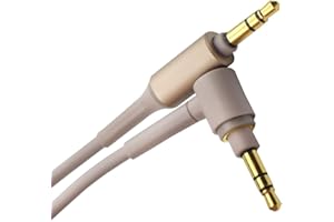 Adhiper - Wymiana kabla audio Słuchawki kompatybilne z Sony MDR-10R /MDR-1A / MDR-XB950B1 / MDR-1000X / MDR-1ADAC / wh-1000xm3 Wymienny kabel audio do bezprzewodowych słuchawek (150 cm złota