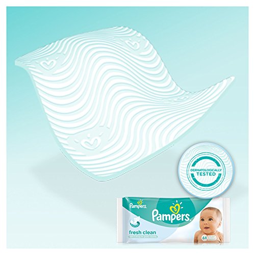 Pampers Fresh Clean Feuchttücher, 2-Monatspack, 768 Tücher (12 x 64 Stück) - 4