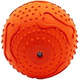 UBEST Hundespielzeug aus Naturkautschuk mit Backenzahn Äußerung Spielzeug, Durchmesser 6cm, Orange