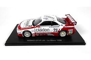 OPO 10 - Auto kompatibel mit Nissan GT-R LM - Le Mans 1996 - Hoshino-Hasemi-Suzuki - Spark 1/43 für Hachette Japon (LM18)