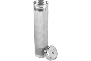 Nikou Rostfritt stål Hembryggning Öl & Vin Hopper Filter Sil - 300 Micron Mesh - Perfekt för hantverksbryggningsentusiaster