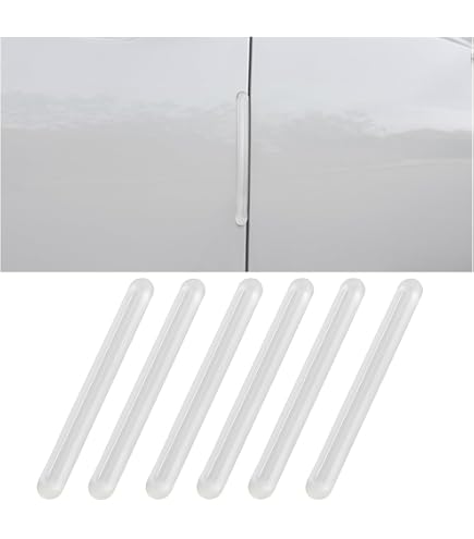 Tiyiyok - Lot De 4 Protections De Bord De Porte Auto En Silicone Transparent - Antichoc, Anti-rayures, Universel