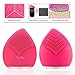 SUNMAY Sonic Facial Cleansing Brush and Massager, Anions Import FDA Grade Silicone, Rechargeable Waterproof Anti-Aging Face Body Exfoliator Makeup Tool Updated Version