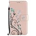 Produktbild Nancen Tasche Hülle für,Samsung Galaxy S6 Edge Hülle,Samsung Galaxy S6 Edge / SM-G925 (5,1 Zoll) Leder Wallet Tasche Brieftasche Schutzhülle, Nancen Prägung Schmetterling Muster PU Leder Handytasche im Bookstyle Stand Funktion Kartenfächer Magnet Etui Schale