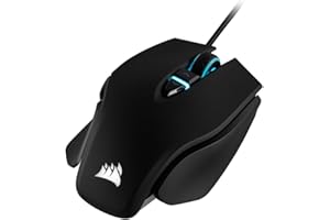 Corsair M65 ELITE RGB Optical FPS Gaming Mouse (18000 DPI Optical Sensor, Adjustable Weights, 8 Programmable Buttons, 3-Zone RGB Multi-Colour Backlighting, Xbox One Compatible) - Black