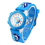 Cystyle Silikon DelFine Kinderuhr Lernuhr Mädchenuhr Herzform Kinder Uhr Armbanduhr,Mädchen Jungen Weihnachts Geschenk