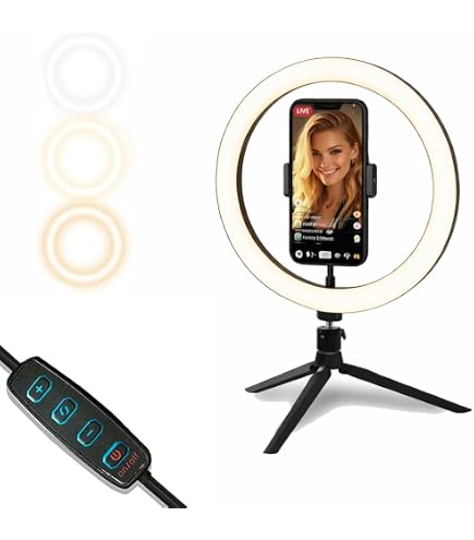 ATUMTEK 12" Ring Light Con Treppiede, 3 Modalità Di Illuminazione E 10 - 4